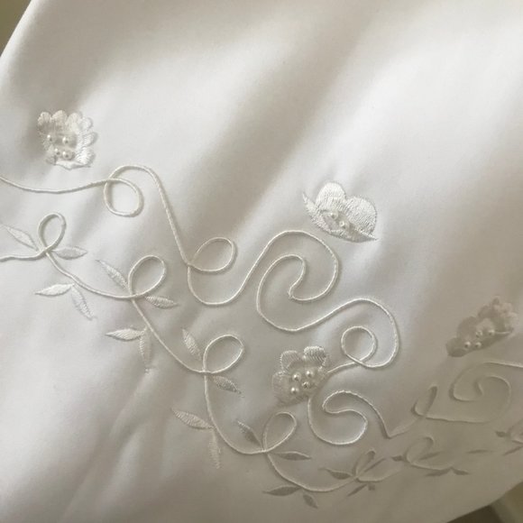 Special Occasion Dress Communion Wedding White Embroidered NEW w Tags - Picture 8 of 10